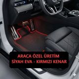 Fiat Albea 178 2003-2006 Uyumlu Araca Özel Eva Tam Takım Paspas Seti Sk - Siyah - Kırmızı