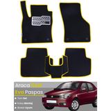 Fiat Albea (2006-2012) Uyumlu Eva Paspas Tam Set–Araca Özel,Su Geçirmez,Kolay Montaj