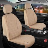 Fiat Albea Deri Oto Koltuk Kılıfı Ön Arka Set Bej Original Seri Şhn