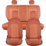 Fiat Albea Deri Oto Koltuk Kılıfı Ön Arka Set Tarçın Original Model Şhn