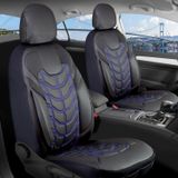 Fiat Albea Lüx Deri Oto Koltuk Kılıfı Ön Arka Takım Set Classy SİYAH MAVİ