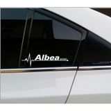 Fiat Albea Napız Kalp Kelebek Cam İçin Sticker Yapıştırma