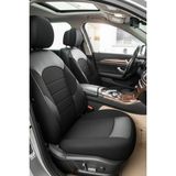 Fiat Albea Oto Koltuk Kılıfı Ön Arka Tam Set Orqide Anka Serisi - 01-Siyah