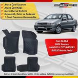 Fiat Albea Paspas Araca Özel 2002 Sonrası Derin Havuzlu Paspas Bosse North Serisi - Siyah