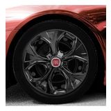 Fiat Amblemli Piano Black 4'lü Takım 210 13 İnç Jant Kapağı