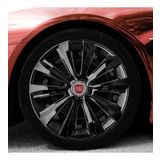 Fiat Amblemli Piano Black 4'lü Takım 214 16 İnç Jant Kapağı