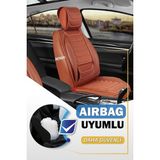 fiat Brava Uyumlu Yarı Deri Oto Koltuk Kılıfı Ön/arka 5li Anka Set Tarçın - Antalya