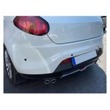 Fiat Bravo Uyumlu Body Kit Difüzör 4 Çıkış Gri Yuvarlak