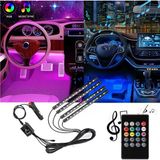 Fiat Coupe Uyumlu Araç İçi Ayak Altı 12 Led Müziğe Duyarlı Led Lambası Model265