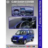 Fıat Doblo (2000-2008) Double Ekran Aırbagsiz Torpido Örtüsü Ön Göğüs Koruma Araca Özel Tam Uyum