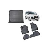 Fiat Doblo 2010-2022 3D Havuzlu Paspas ve Bagaj Havuzu Siyah