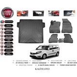Fiat Doblo 2017 Model Maxi 3D Bagaj Havuzu+4d Havuzlu Paspas Seti - Siyah