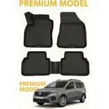 Fiat Doblo 2024+ 3D Havuzlu Oto Paspas - Siyah