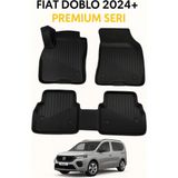 Fiat Doblo 2024+ 3D Oto Paspas Havuzlu Premium - Siyah