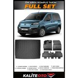 Fiat Doblo Bagaj Havuzu+4.5d Havuzlu Paspas Seti 2025 Model - Siyah
