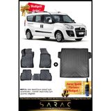 Fiat Doblo Combi Maxi 2010-2022 Araca Özel 3D Havuzlu Paspas & Bagaj Havuzu Seti+(Hediyeli!) - Siyah