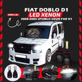 Fiat Doblo D1 2000-2005 Uzun Far Uyumlu Şimşek Etkili Led Xenon Light Series H1