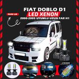 Fiat Doblo D1 2000-2005 Uzun Far Uyumlu Şimşek Etkili Led Xenon Pro Series H1
