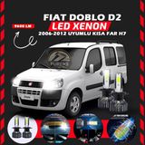 Fiat Doblo D2 2006-2012 Kısa Far Uyumlu Şimşek Etkili Led Xenon Pro Series H7