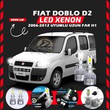 Fiat Doblo D2 2006-2012 Uzun Far Uyumlu Şimşek Etkili Led Xenon Performance Series H1