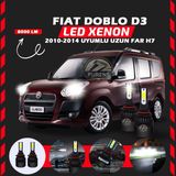 Fiat Doblo D3 2006-2012 Uzun Far Uyumlu Şimşek Etkili Led Xenon Light Series H7