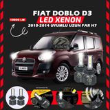Fiat Doblo D3 2006-2012 Uzun Far Uyumlu Şimşek Etkili Led Xenon Premium Series H7