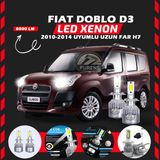 Fiat Doblo D3 2012-2015 Uzun Far Uyumlu Şimşek Etkili LED Xenon Performance Series H7 - Beyaz