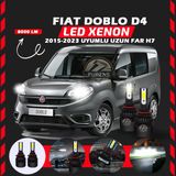 Fiat Doblo D4 2015-2023 Uzun Far Uyumlu Şimşek Etkili Led Xenon Light Series H7