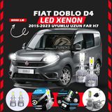 Fiat Doblo D4 2015-2023 Uzun Far Uyumlu Şimşek Etkili Led Xenon Performance Series H7