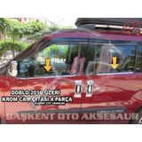 Fiat Doblo Krom Cam Çıtası 4 Parça 2010-2015 Paslanmaz Çelik