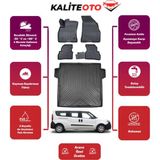 Fiat Doblo Maxi 2016 Model Bagaj Havuzu+4d Araca Özel Havuzlu Paspas Takımıı Prqx - Siyah
