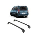 Fiat Doblo Turtle Air2 Ara Atkı Tavan Barı Port Bagaj 2023-2025 Arası Uyumlu - Siyah ZA0165