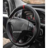Fiat Doblo Uyumludur Deri Dikme Direksiyon Kilifi Soft Kirmizi Yuzuklu Model