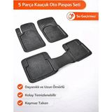 Fiat Ducato Uyumlu 3D Havuzlu Paspas Takımı 5 Parça - Siyah