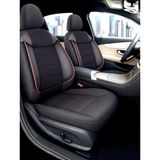 Fiat Egea 1995-2025 Uyumlu Cover K Model Tam Takım Oto Koltuk Kılıfı Seti - Siyah - Kırmızı