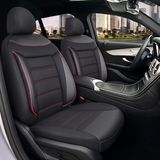 Fiat Egea 1995-2025 Uyumlu Flex K Model Özel Tasarım Oto Koltuk Kılıfı Seti - Siyah - Kırmızı