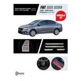 Fiat Egea 2015-2019 Sedan 5 Parça Krom Set (Ayak Dinlendirme Pedal Kromu + Kapı eşiği) P.Çelik