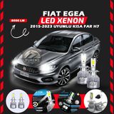Fiat Egea 2015-2023 Kısa Far Uyumlu Şimşek Etkili LED Xenon Performance Series H7 - Beyaz
