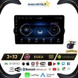 Fiat Egea 2+64GB Kablosuz Carplay 2015-2022 Android 13 Navigasyon Multimedya Sistemi