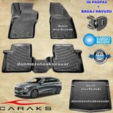 Fiat Egea 3D Havuzlu Ve 3D Bagaj Havuzu Araca Özel Paspas Takımı