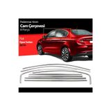 Fiat Egea Cam Çıta Çerçevesi Komple Set Kromu Nikelajı 8 Parça