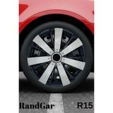 Fiat Egea Cross 15'' Inç Jant Kapağı (4 Adet) Siyah Gri C109