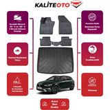 Fiat Egea Cross 2018 Model Tamir Kitli Bagaj Havuzu+4d Araca Özel Havuzlu Paspas Takımıı Prqx - Siyah