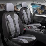 Fiat Egea Cross Uyumlu Lüx Deri Detaylı Oto Koltuk Kılıfı Ön Arka Takım Vista Serisi Füme