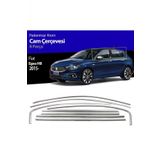 Fiat Egea Hb Cam Çıta Çerçevesi Komple Set Kromu Nikelajı 8 Parça