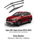 Fiat Egea Hb- Egea Cross 2015-2024 Ön Ve Arka Silecek Takımı