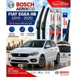 Fiat Egea Hb Ön Arka Silecek (2015-2025) Bosch Aeroeco