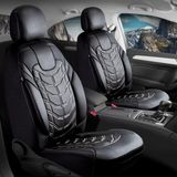 Fiat Egea Hb Uyumlu Deri Oto Koltuk Kılıfı Ön/arka Set Classy Seri Siyah-Beyaz - Siyah - Beyaz