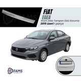 Fiat Egea Krom Arka Tampon Üstü Koruma 2015 Üzeri Yazılı Sedan P,Çelik (Parlak)