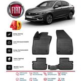 Fiat Egea Sedan 2015 ve Sonrası 4.5d Premium Havuzlu Siyah Paspas Takımı Kokusuz